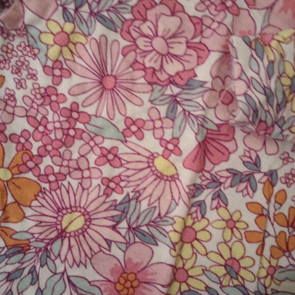 Baby long - 2-piece pajama-Pink, floral print, Size 18 months - Picture 2 of 2